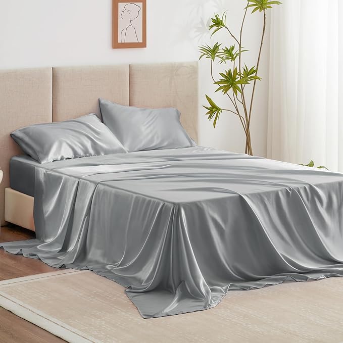 Kit complet de pat din mătase Mulberry Hoomy